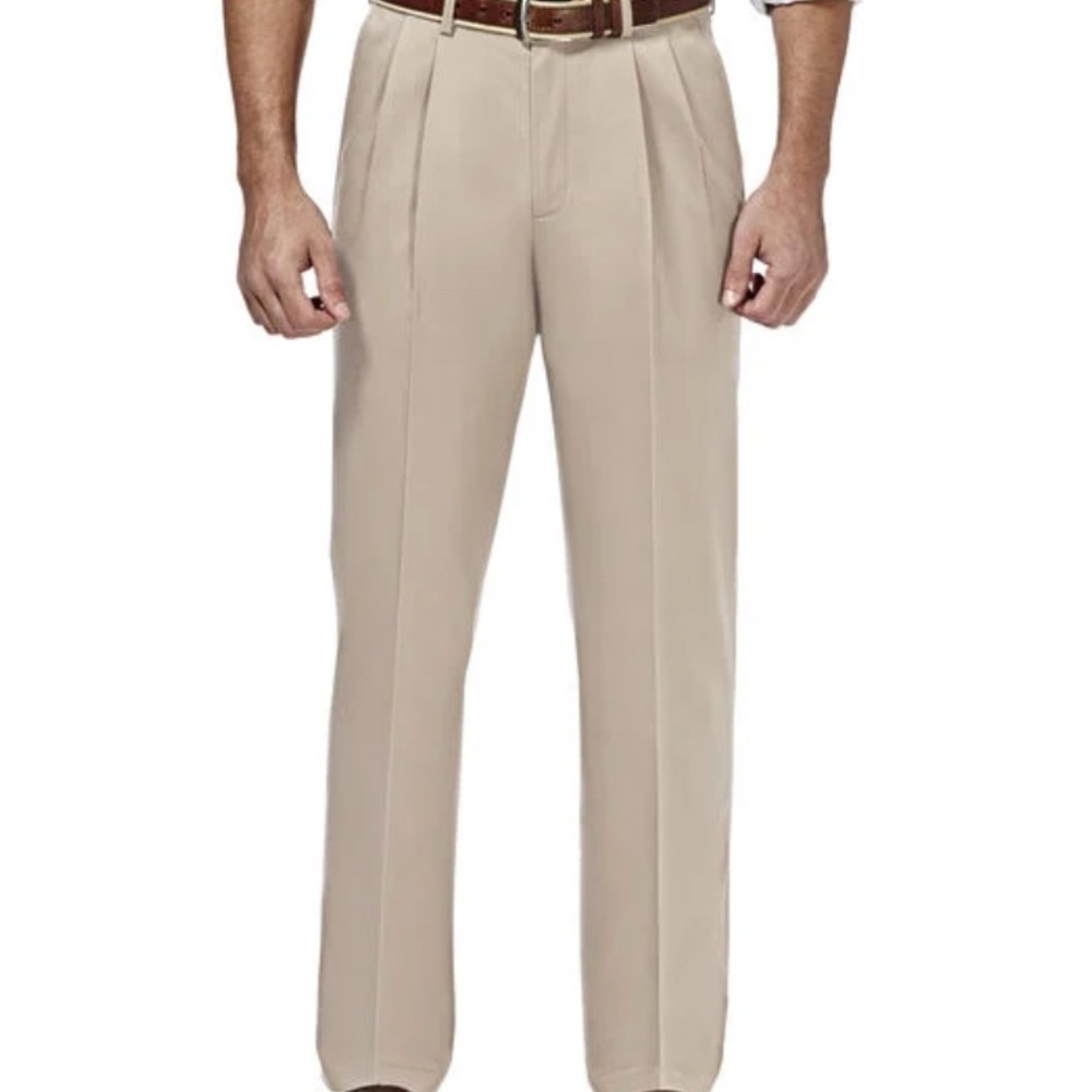 Haggar light tan classic fit dress pants